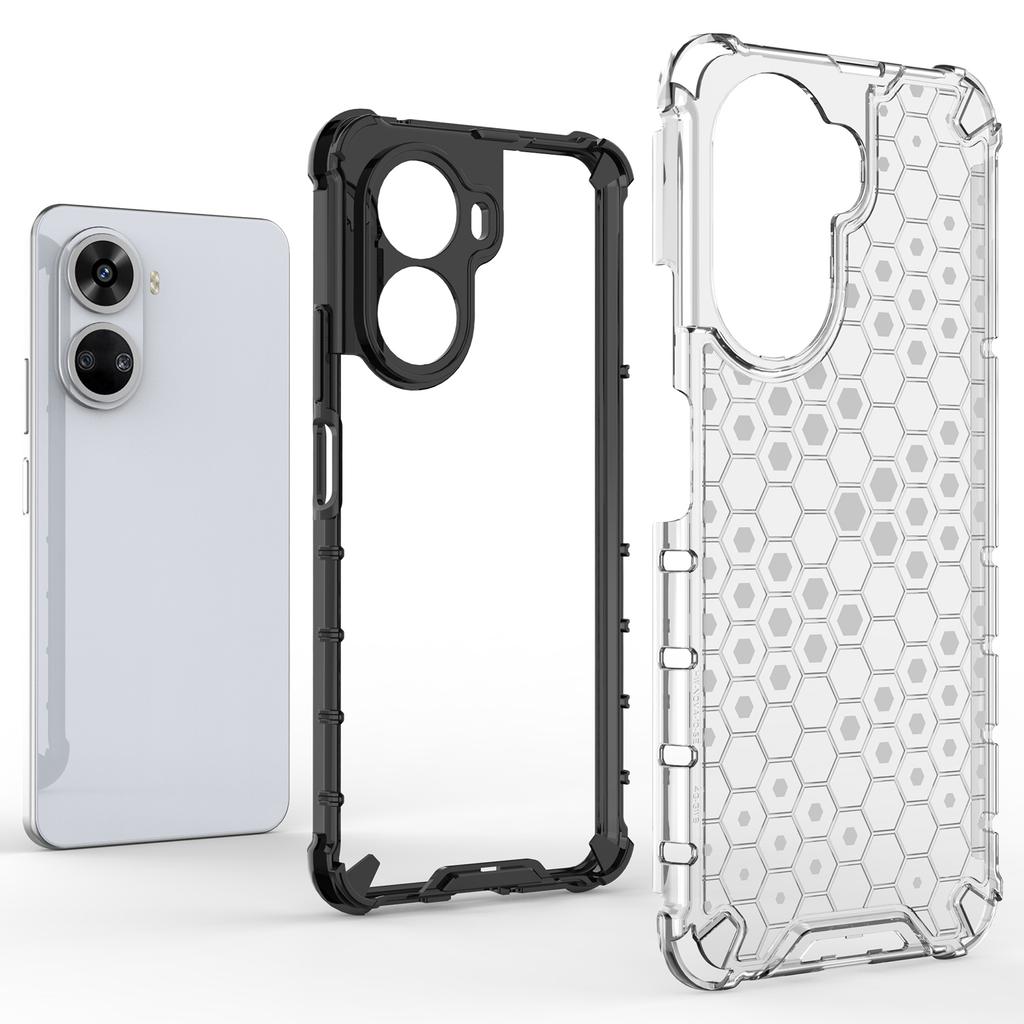 Für Huawei nova 12 SE 4G Honeycomb Case PC + TPU Dämpfung Stoßfeste Telefonabdeckung
