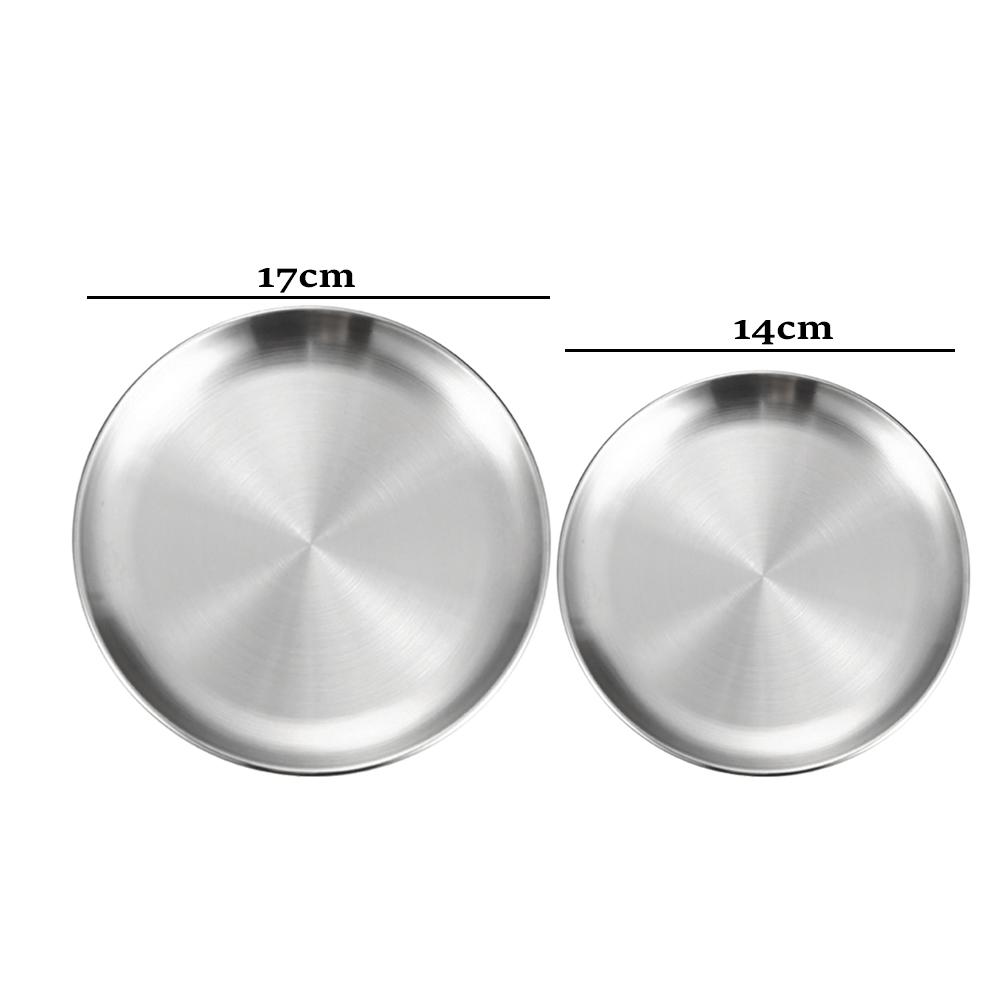

2/3 шт. Металлическая круглая тарелка для кемпинга, штабелируемая тарелка для подачи еды, салата, фруктов, десерта, закуски, домашняя тарелка для ужина на открытом воздухе