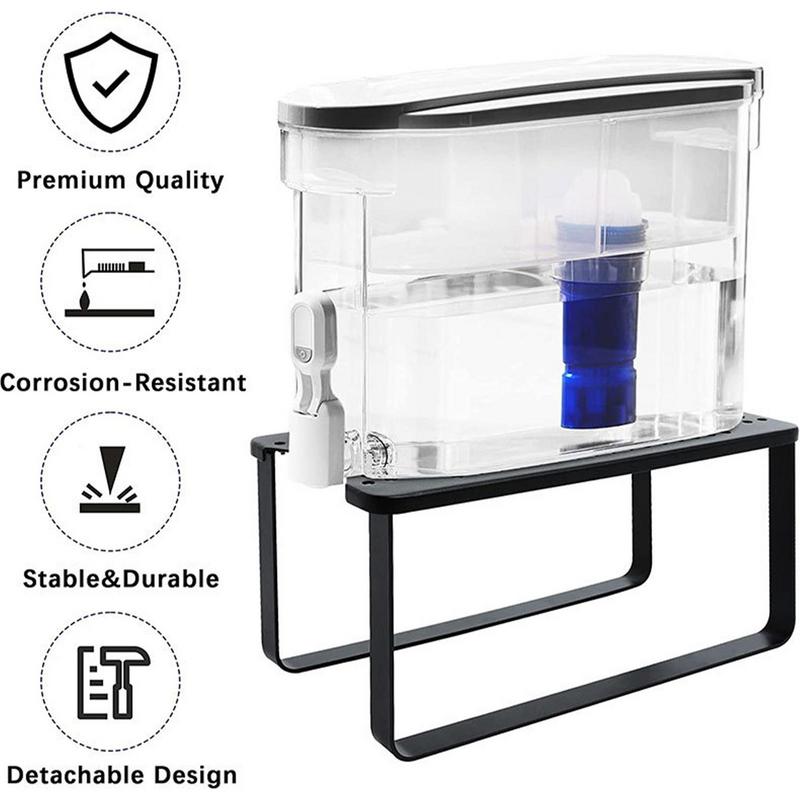 Water Dispenser Stand Metal Countertop Water Filter Holder Detachable Beverage Dispenser Stand For Water Juices Drink Organizer China Mainland