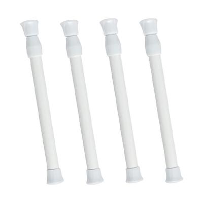 4 Stück schwere Vorhang-Spannstangen Flexible PVC-Konstruktion für Duschkabinen und Fensterabdeckungen