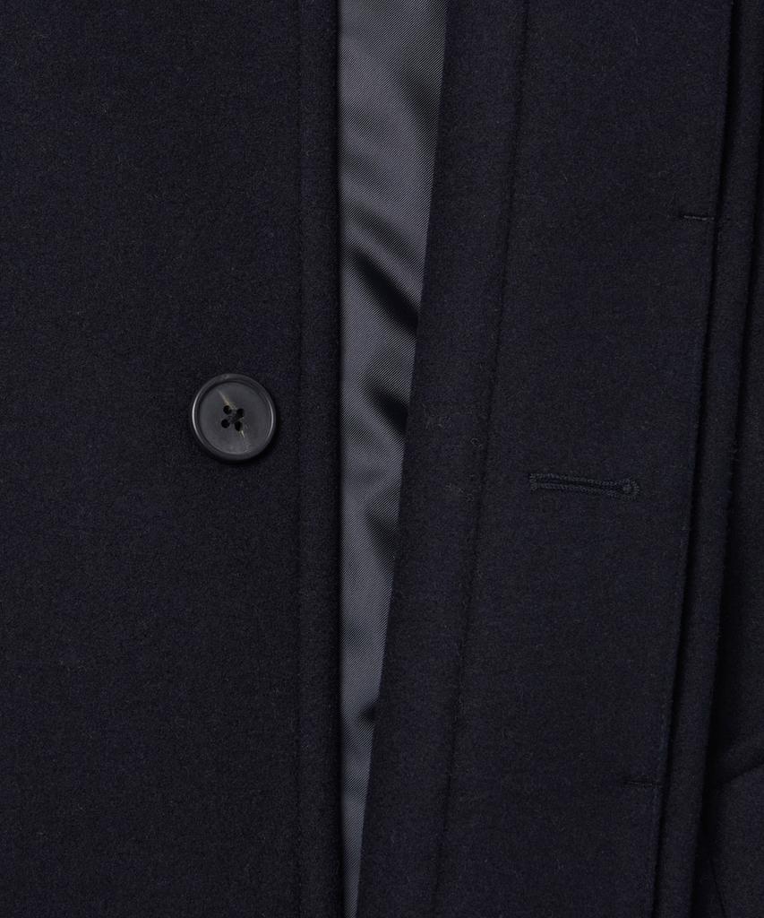 Musinsa Standard Wool Blend Maxi Balmacaan Robe Coat [Navy]