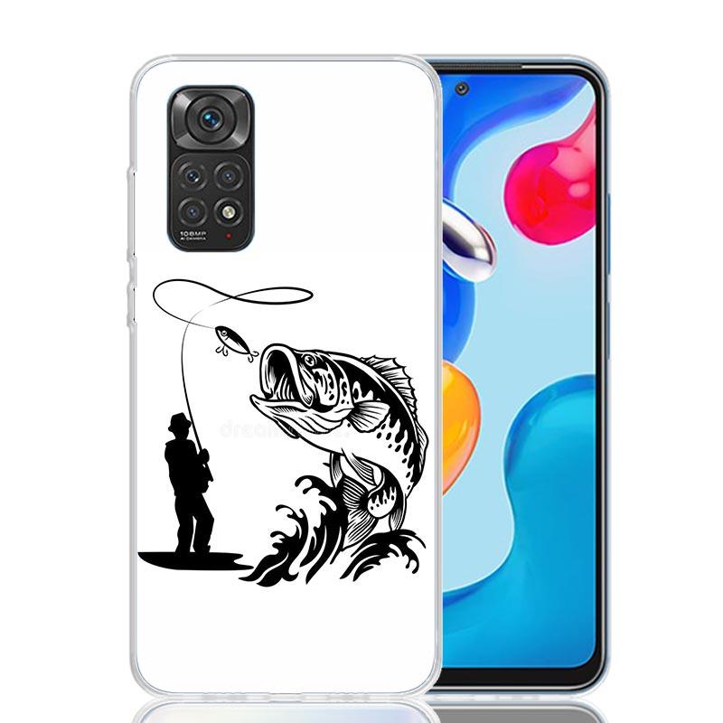 

Hunting Fishing Man Phone Case For Xiaomi Redmi Note 15 14 13 12S 12 Pro Plus 11S 11E 11 11T 10S 10 Art Soft Pattern Cover Redmi Redmi Note 15 4G