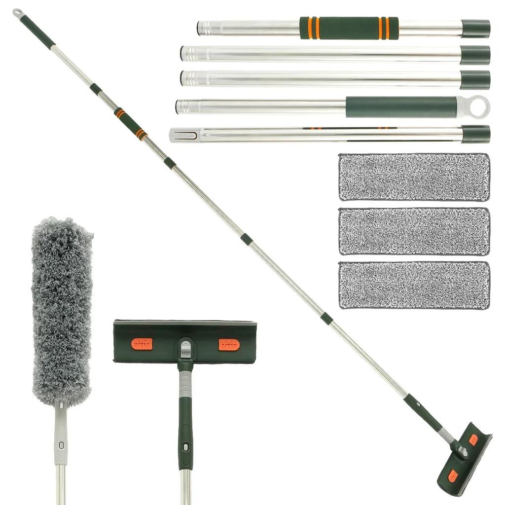 Window Squeegee Cleaner Shower Squeegee 57/89inch Telescopic Window Washing Equipment with Head,and Cleaning Tools High Window