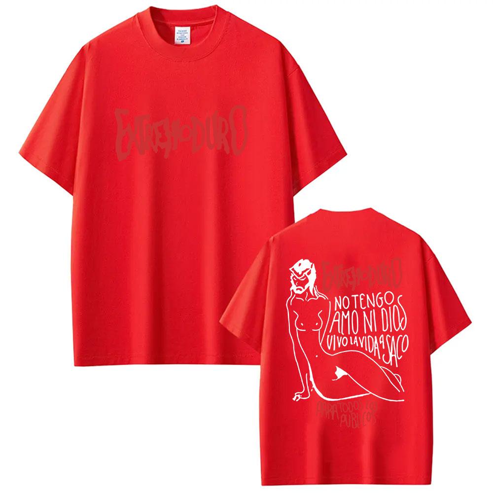 Rock Band Extremoduro Tour 2026 T Shirt Unisex's Clothing Hip Hop Punk Short Sleeve T-shirts Y2k Unisex High Quality Cotton T-shirt