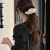 Wine Red Red Velvet Bow Hair Clip Hair Clips Lace Bow Hairpin Headdress Bowknot Spring Clip  Girls