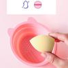 Silicone Makeup Brush Cleaning Bowl Foldable Beauty Makeup Brush Cleaning Mat Cosmetic Brush Cleaner Multifunction