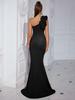 Elegant Cross-Border Black French Bodycon Evening Dress