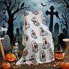 Halloween Blanket Ghost Reader Blanket Scene Decor Festivals Decor Room Home Offices Theme Party Halloween Sofa Decor