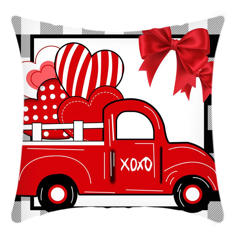 

Printed Pillowcase Valentine s Day Love Letter Home Living Room Cushion Cover Bedroom Bedside Cushion Cover 45 * 45Cm pillowcase