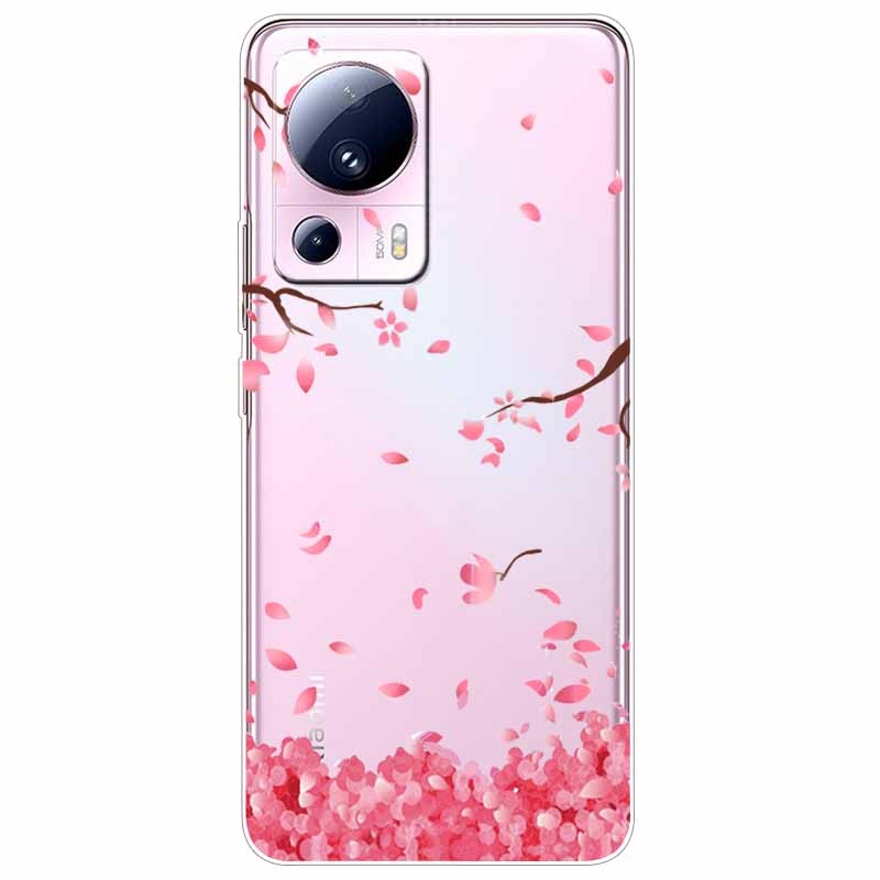 For Xiaomi 13 Lite 5G Case 13Lite Clear TPU Soft Lovely Cats Silicone Print Cover for Xiaomi Mi 13 Lite Transparent Xiaomi13Lite
