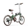 OT02PRO, rosso/verde, potenza motore 250W, 36V, batteria staccabile 5.2AH, pneumatici 20*1.35 pollici, bicicletta elettrica da città, velocità massima 25KM/H