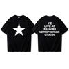 2026 Sommer Heißer Verkauf Kanye West Live im Estadio Metropolitano T-Shirt Unisex Harajuku Hip Hop Y2K Gothic Baumwolle Übergroßes T-Shirt