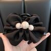 Exquisite Pearl Flower Shark Clip 2025: Stylish, Large Volume Hair Accessory