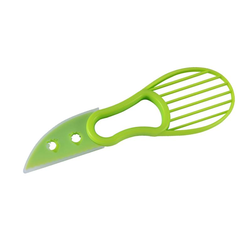 3'ü 1 Arada Çok İşlevli Avokado Dilimleyici Meyve Soyucu Shea Çekirdek Çıkarıcı Yağı Ayırıcı Kullanışlı Kivi Özü Kesici Mutfak Aksesuarları