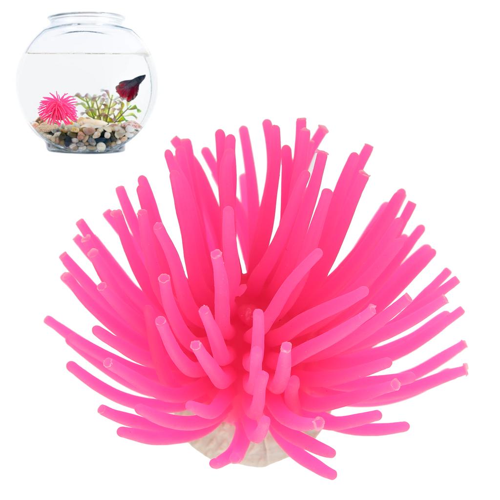 Aquarium Decoration Coral Soft Silicone Products Sea Urchin Artificial Coral Fish Landscaping Decorations
