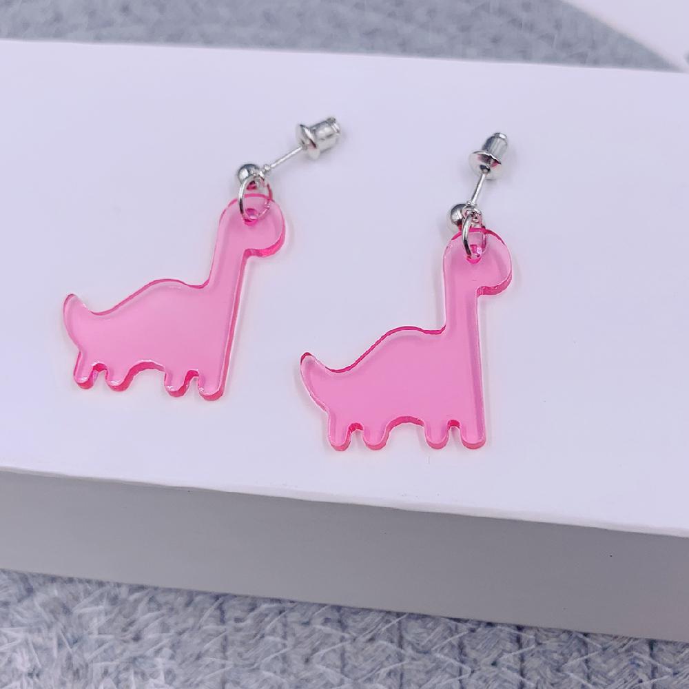 

Стильные милые серьги ручной работы в виде динозавра, женские ювелирные изделия в подарок