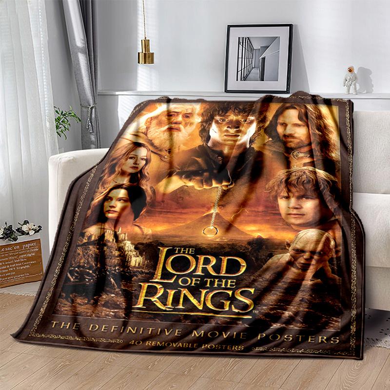 Herr der Ringe: Epische Fantasy-Abenteuer Poster Sammlung Druckdecke, Weiche Decke für Sofa Büro Bett Und Reisen Tochter Geburtstag