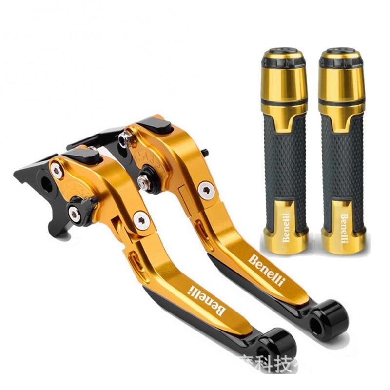 CNC Aluminum Brake Clutch Lever Handlebar Grips Benelli TRK502 TRK502X Motorcycle Aftermarket Upgrade
