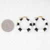 European & American Color Block Bamboo Earrings, Enamel Drip Niche Design Drop Earrings for Export