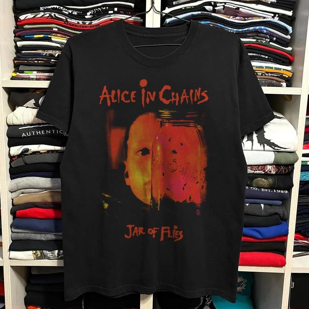 Alice In Chains Jar Of Flies Album Rock Band Black Cotton Tshirt Size S5XL Unisex T-Shirt M