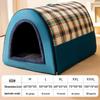 Houndstooth Dog Bed for Large Dogs & Cats - Autumn/Winter Deep Sleep Bed