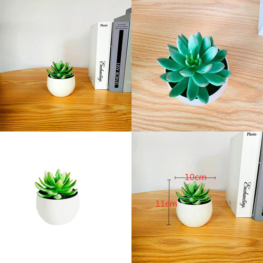 Simulated Succulent Bonsai Pot With Lightweight Pvc For Home Office Interior Design