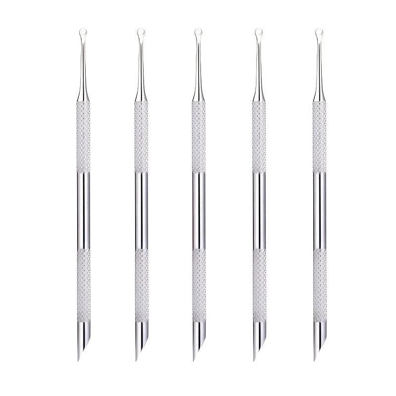 Xiaomi Double-Headed Stainless Steel Cuticle Remover Nail Pusher Exfoliation Prep Tool Bevel Shovel Manicure Pen Nail Art Tools