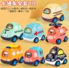 Cartoon Inertia Mini Car Toy Set Ambulance Police Car School Bus Fun Simulated Real Car Model Toys Boy'S Birthday Surprise Gifts