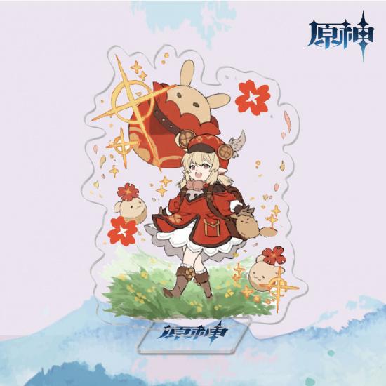 Anime Game Merchandise Sunny Day Barbara Genshin Impact Watercolor Acrylic Standee Decoration