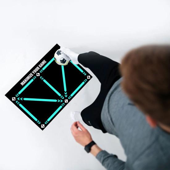 

Yousheng Футбольный тренировочный коврик для шагов Складной износостойкий контроль ведения мяча Футбольный дверной коврик Нескользящий ковер Вспомогательные реквизиты