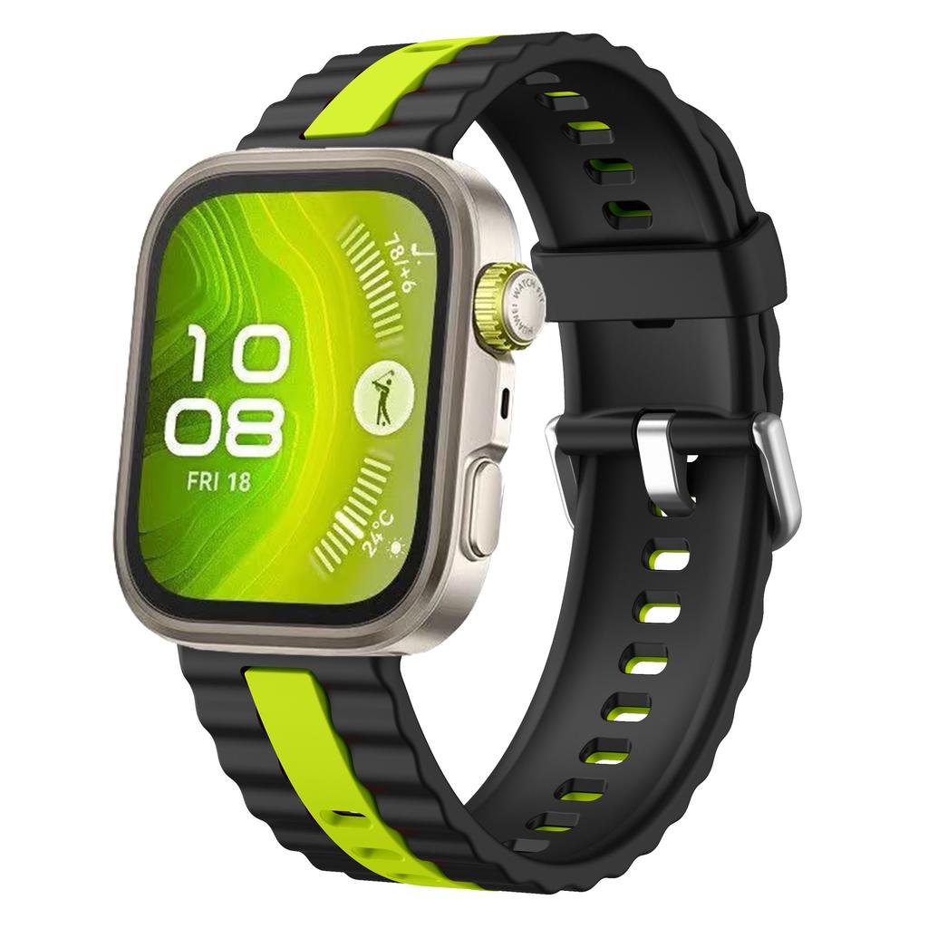 Dwukolorowy silikonowy pasek do Huawei Watch Fit 4/3, sportowa opaska na nadgarstek, akcesoria do Huawei Watch Fit 4 Pro