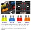 4 Ways Blade Fuse Block Plastic Cover 12V 32V Fuses Box Holder With Led Indicator Light For Auto Car Marine