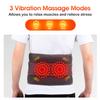 Infrarød Opvarmning Taljemassager Elektrisk Bælte Vibration USB Opladning Rødt Lys Varm Komprimering Lænderyg Støtte Band Afslapning