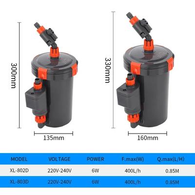 Silent External Filter Bucket Aquarium Fish Tank Filter Pump Simple Bucket Filter Water Pump Aquarium Accessories 220V 6W