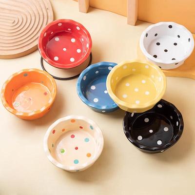 Ergonomic Tilted Ceramic Cat Bowl