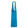 European & American Style Women's Backless Deep V Halter Bodycon Dress