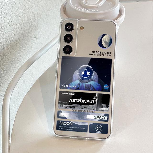 

Прозрачный чехол с милым астронавтом и планетой для Samsung Galaxy S22 S20 FE S21 S10 S9 Plus Note 20 Ultra 10 Lite, мягкий чехол для телефона Samsung Note 8