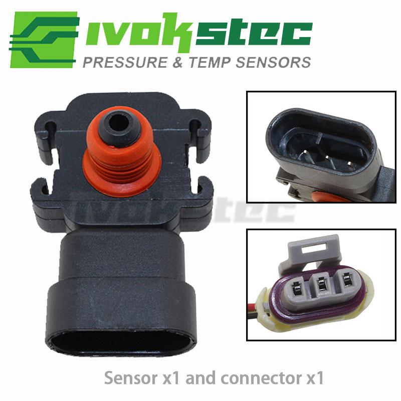 20 kPA-200 kPA Intake manifold pressure MAP sensor&Plug 16235939 For Opel Astra 1.7 CDTI Corsa Combo 1.7 DI 16V Meriva 01247049