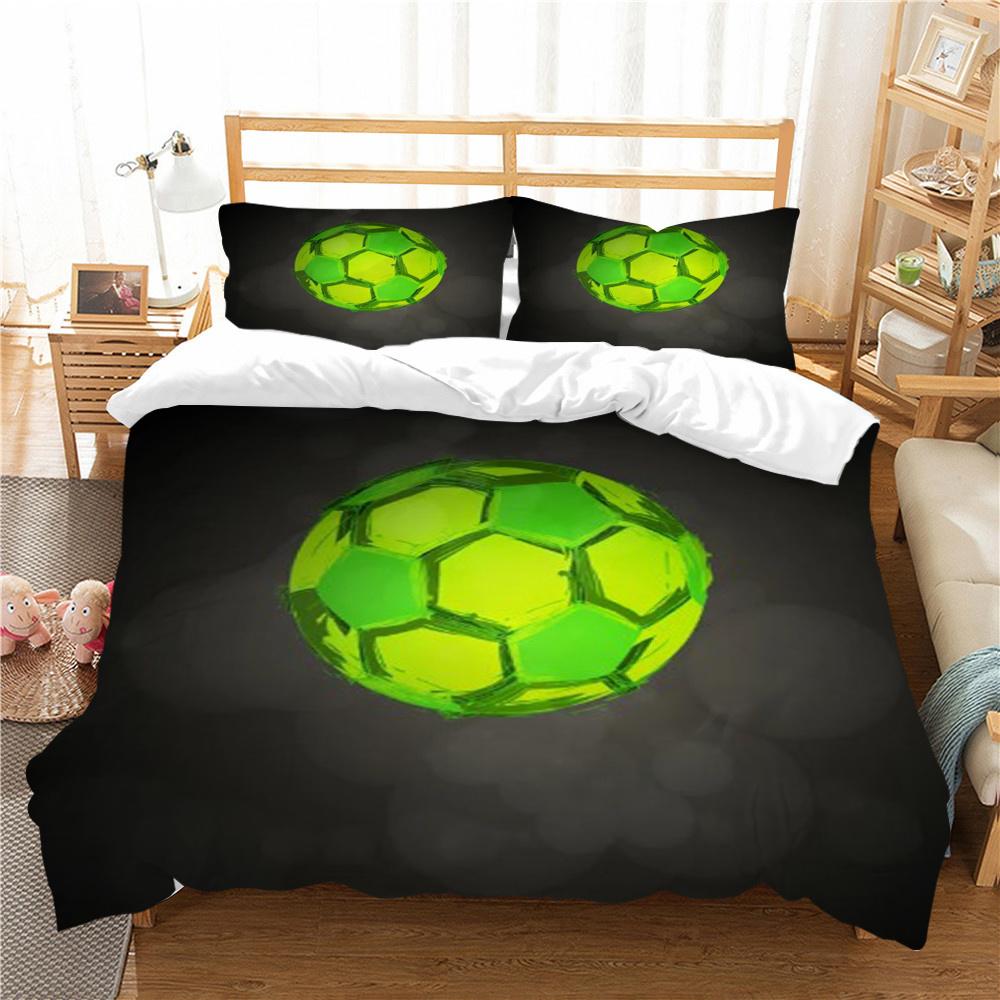 Bettbezug, Fußball-Bettbezug, Anzug, Frau, Mann, weiche Heimtextilien, Einzelbett, Doppelbett, coole Bettwäsche-Sets
