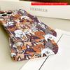 2DFlat Cute Dog Breed Pattern Phone Case All inclusive film hard iPhone case, compatible with iPhone 18 Pro Max 17 16 15 14 13 12 11