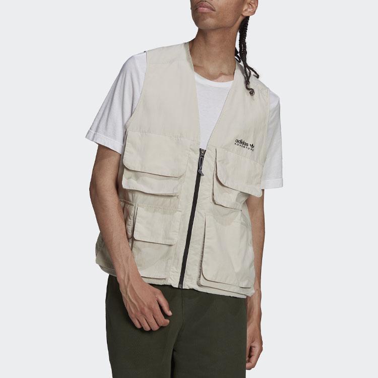 Adidas Originals Adventure ST Vests Men's Bauxite Brown V Neck Moderate Workwear HF4776