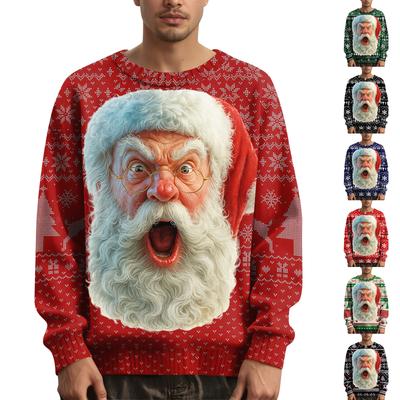 Men's Christmas  Printed Collar Sweater
