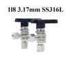 3 4 6 8 10 12 14 16 mm 1/8" 1/4" 1/2" Tube OD Compression Union 304 316 Stainless Steel Elbow Ball Valve Water Gas Fuel