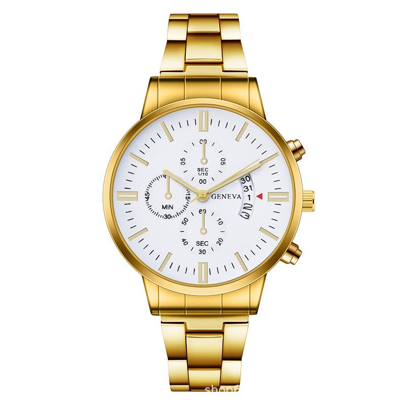 Men's Steel Belt Watch Quartz Watch Steel Belt Watch Live Broadcast Huaqiangbei Watch Imitation Mechanical Watch