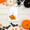 3Pcs Plastic Spooky Pumpkin Snack Tray Bright Colors Halloween Cookie Tray  Candies Chocolates Nuts