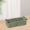 Yousheng Rectangular Storage Basket with Handle Large Capacity Multipurpose Handmade Decorative Braided Basket Decoration