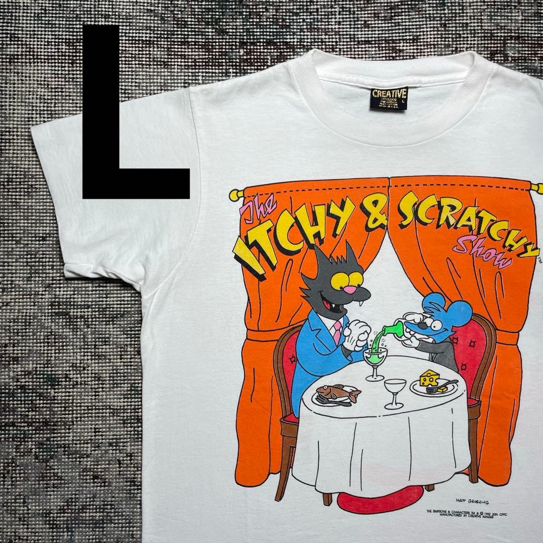 

[USED] Vintage Simpsons Itchy & Scratchy Anime T-shirt