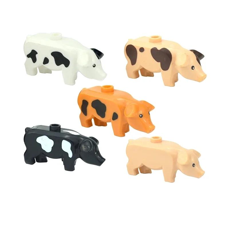 DIY Creative Model Cute Animal MOC Building Blocks Brick Little Pet Zoo Dog Duck Tortoise Penguin Cat Pig Bird Rabbit Toys