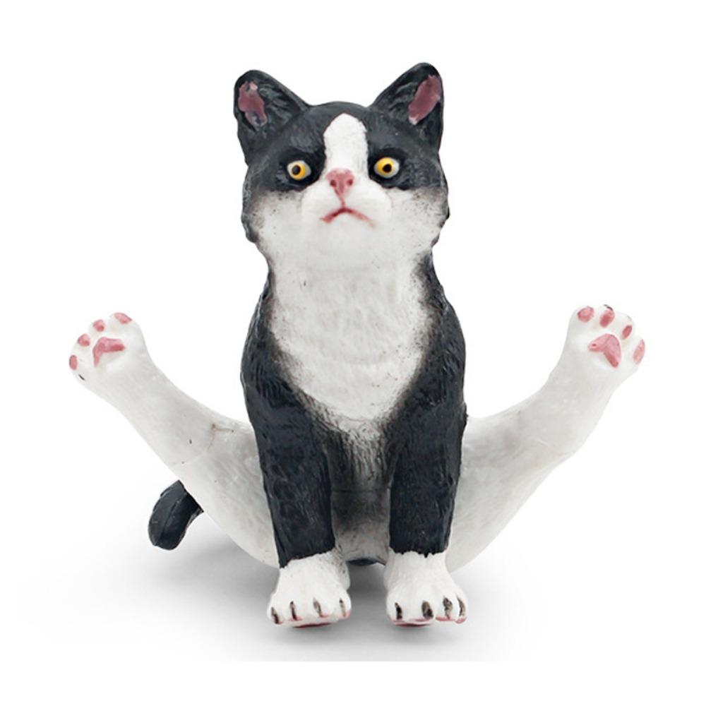PVC Realistic Pet Figurines Siamese British Shorthair Cat Cat Action Figures  Desktop Ornament