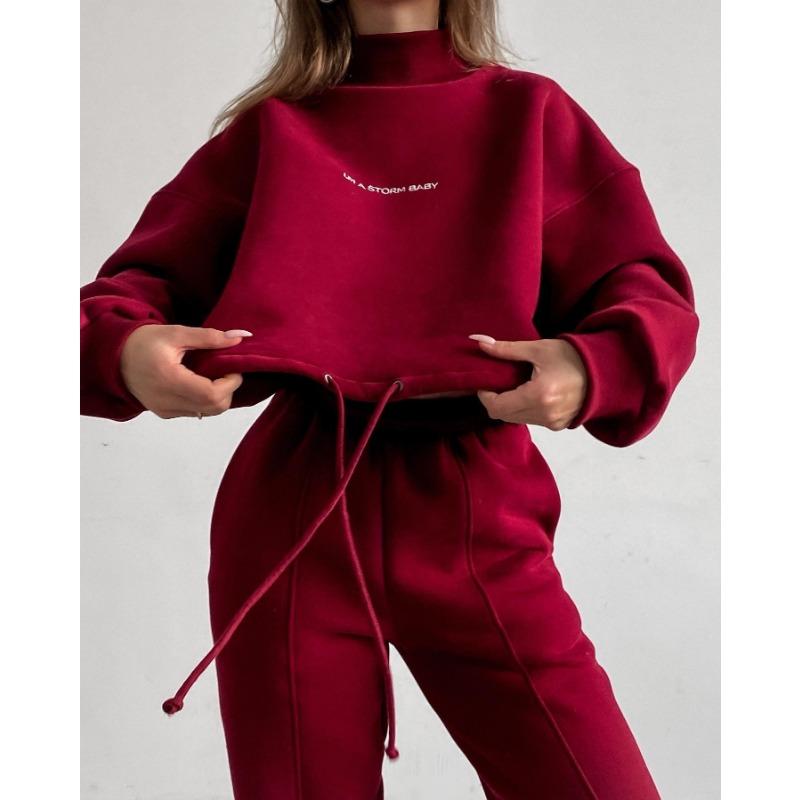 New Casual Suit Long-sleeved Women's Printed Hoodie Suit Two-piece Set of Trousers Pullover Sweatpants Two-piece Set